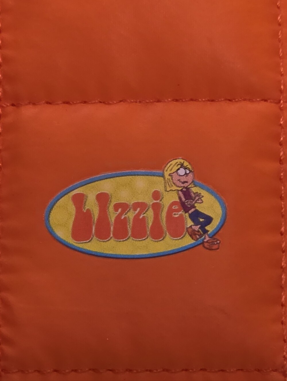 Y2k Lizzie Mcguire Profusion Mini Orange Puffer Pouch - Picture 5 of 8